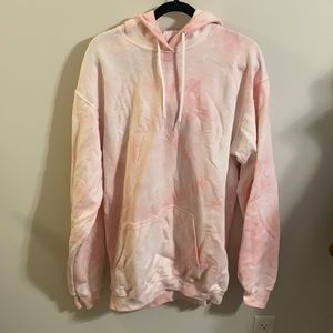 Pink tie dye pacsun hoodie